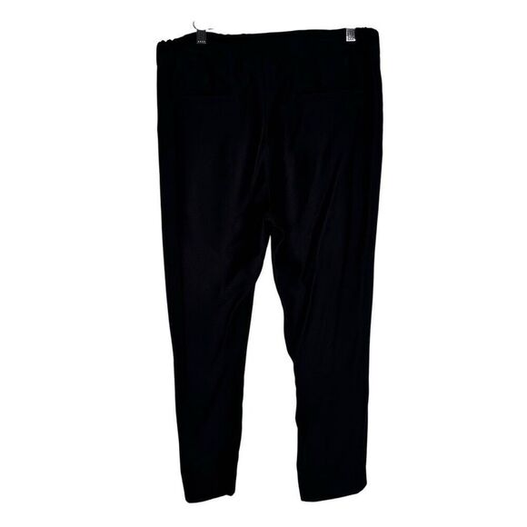 ALLSAINTS Aleida Trouser Pants Pull On Cropped Tapered Black Size 6 - Picture 7 of 11
